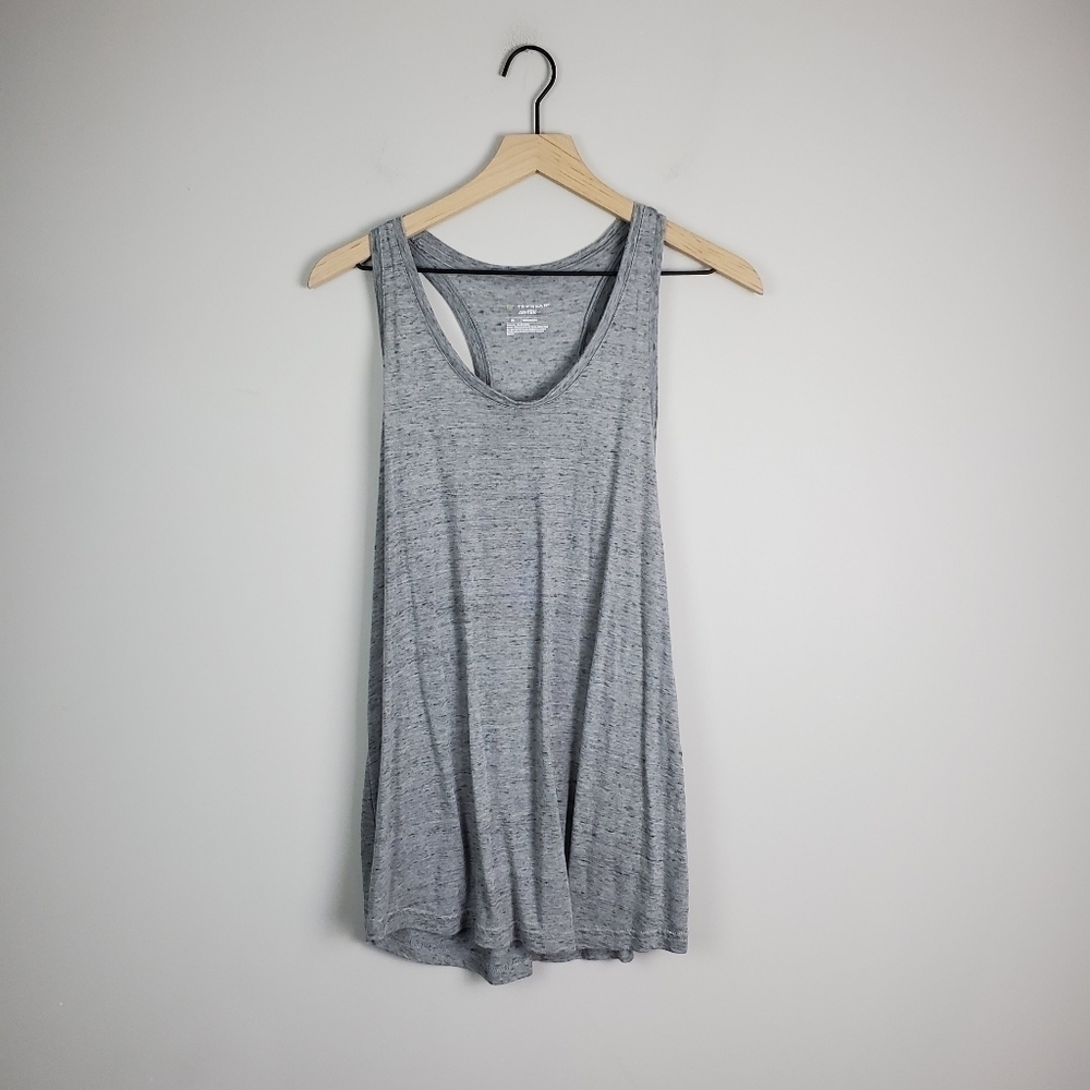 Tek Gear Gray Racerback Tank Top XL